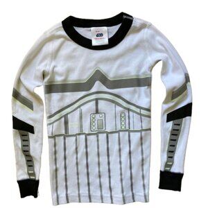 Hanna Andersson Star Wars Stormtrooper PJ Top Glow in the Dark LS Cotton, size 5